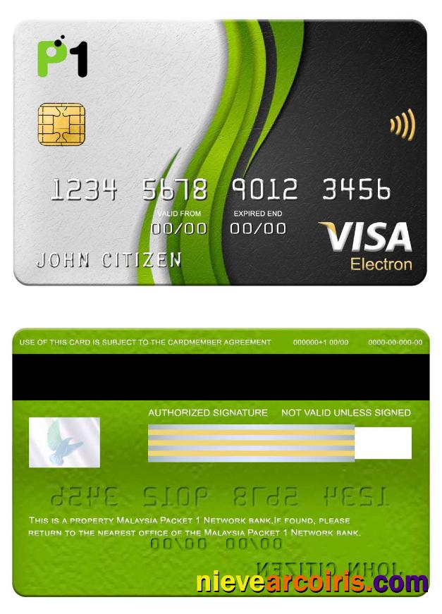 Malaysia Packet 1 Network bank visa electron card